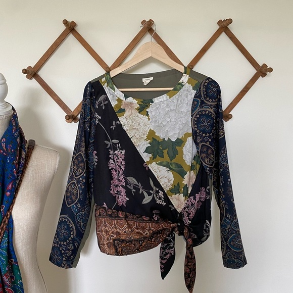 Anthropologie | Tiny Mixed Print Blouse - Picture 3 of 10